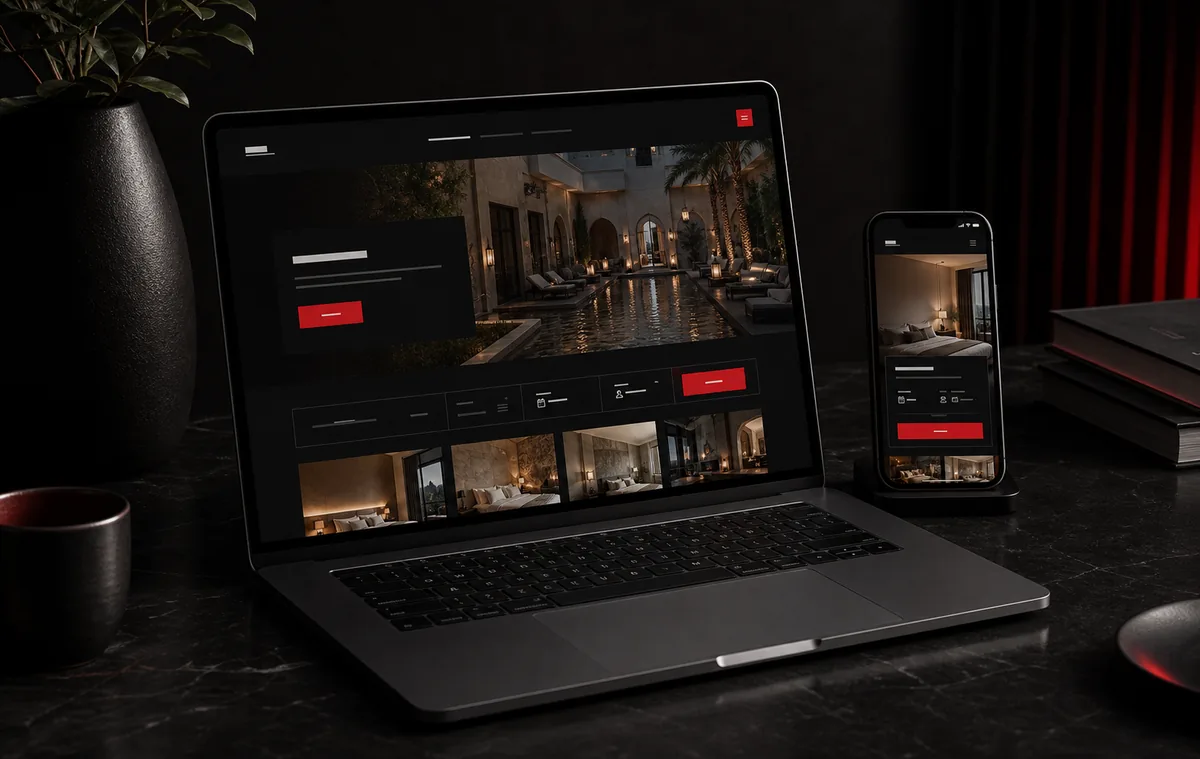 Luxury hospitality website project preview